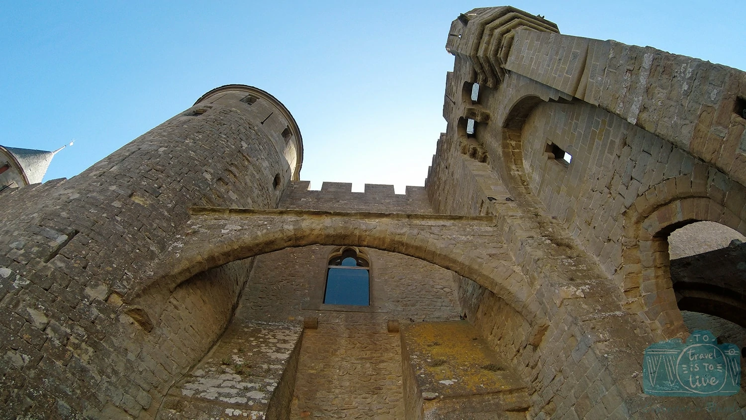Perspectiva do Castelo de Carcassonne