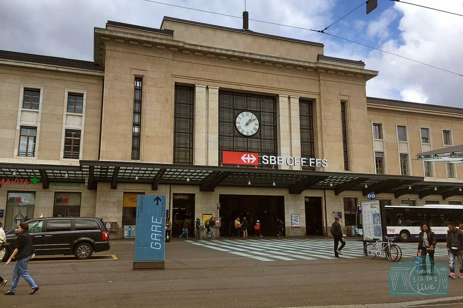 Estação ferroviária de Genebra.