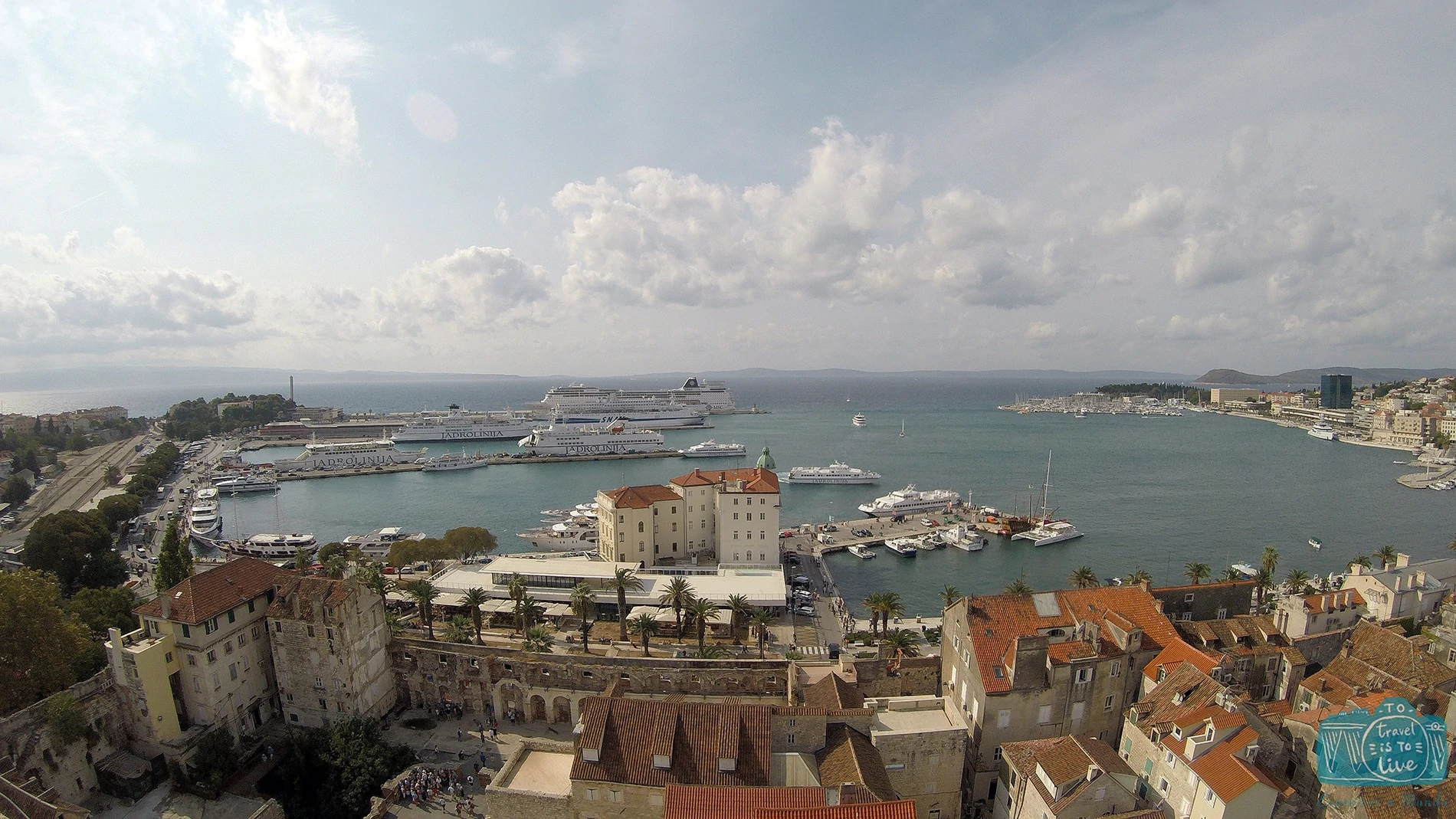 Split vista de cima, Croácia (157/365) - Espreitar o Mundo