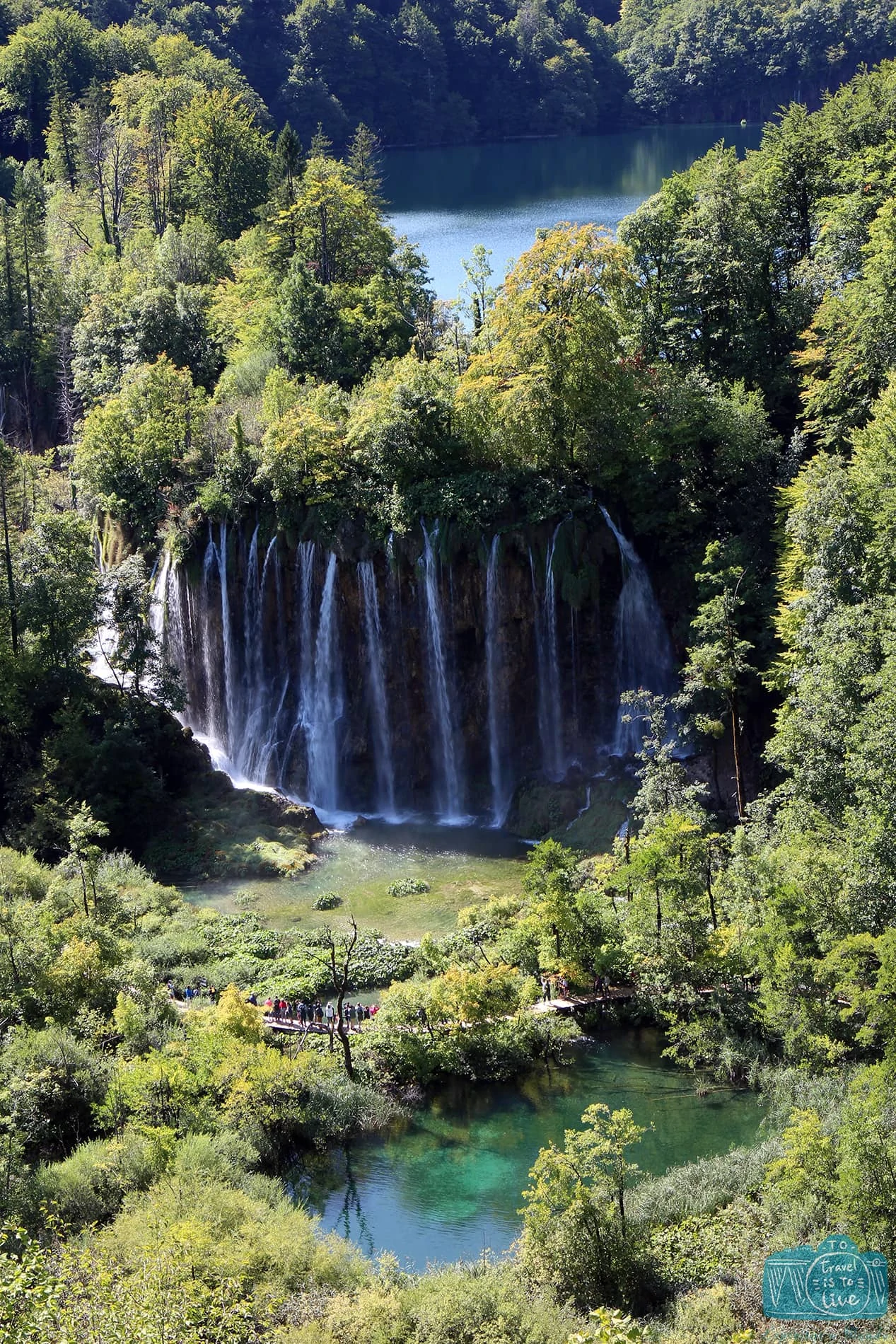 Queda de água em Plitvice