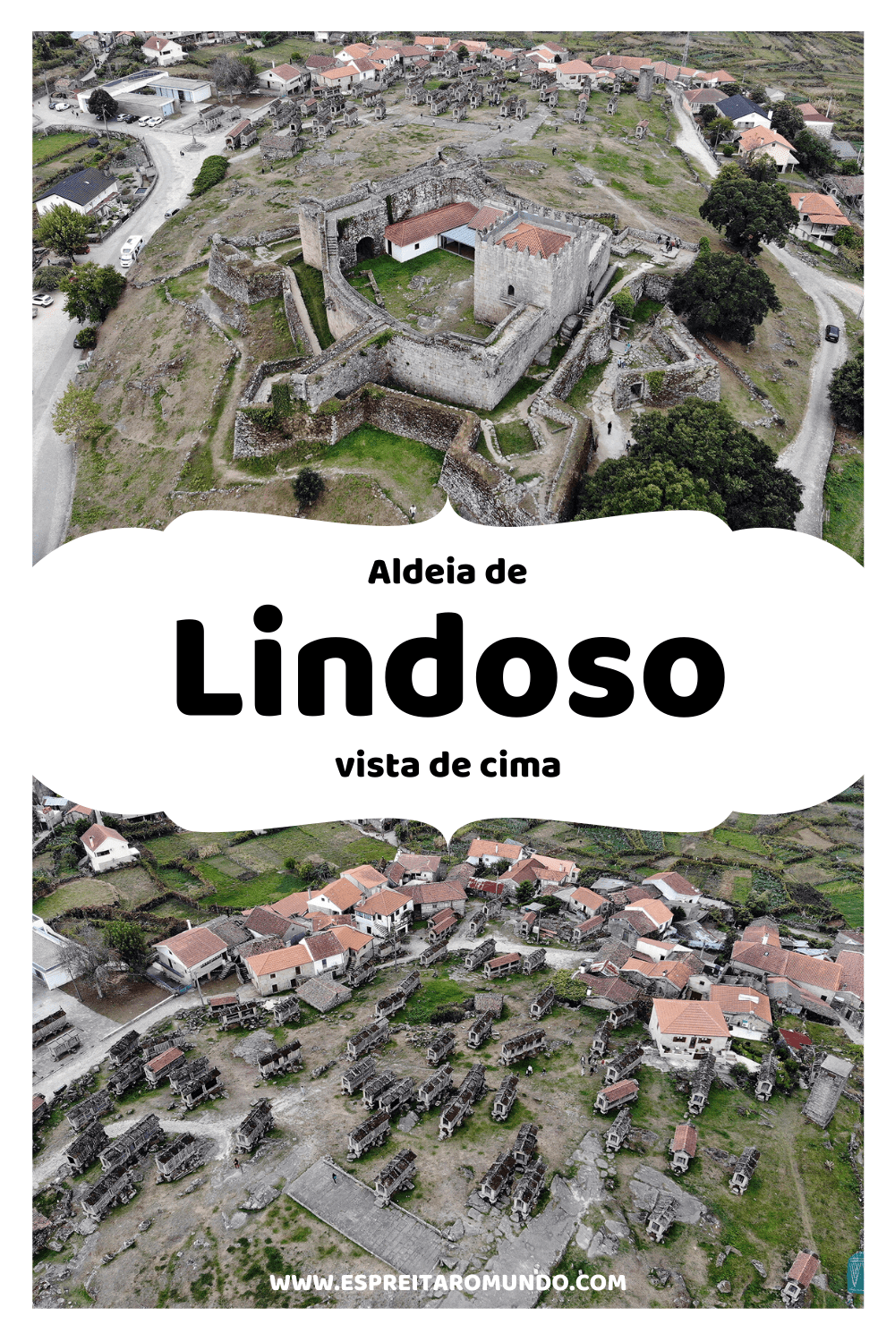 Vista aérea do Castelo de Lindoso