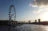 London Eye ao pôr do sol