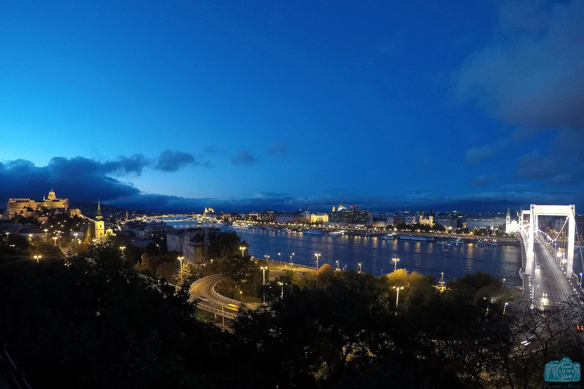Vista panorâmica da cidade de Budapeste
