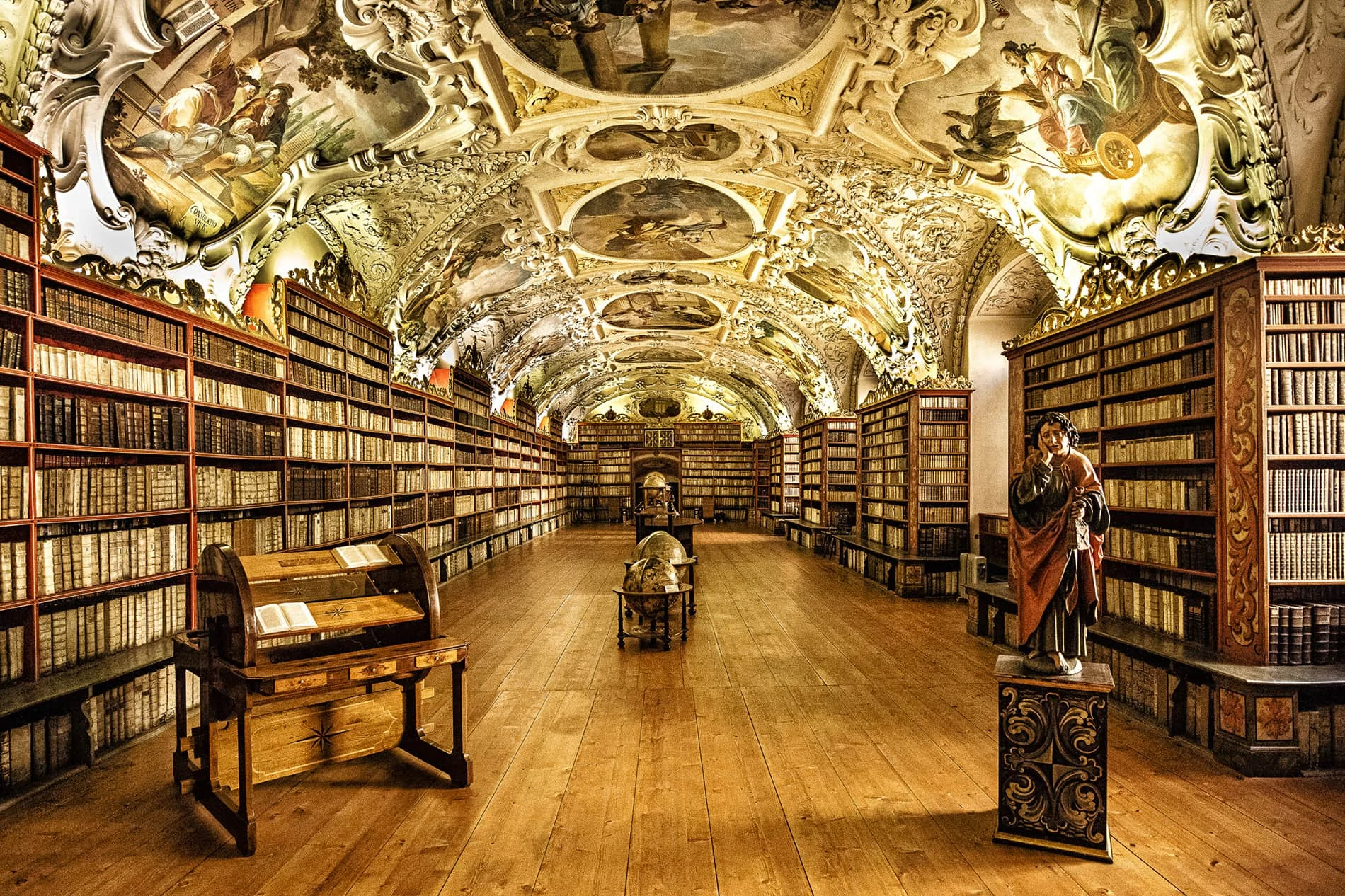 A biblioteca do Mosteiro de Strahov