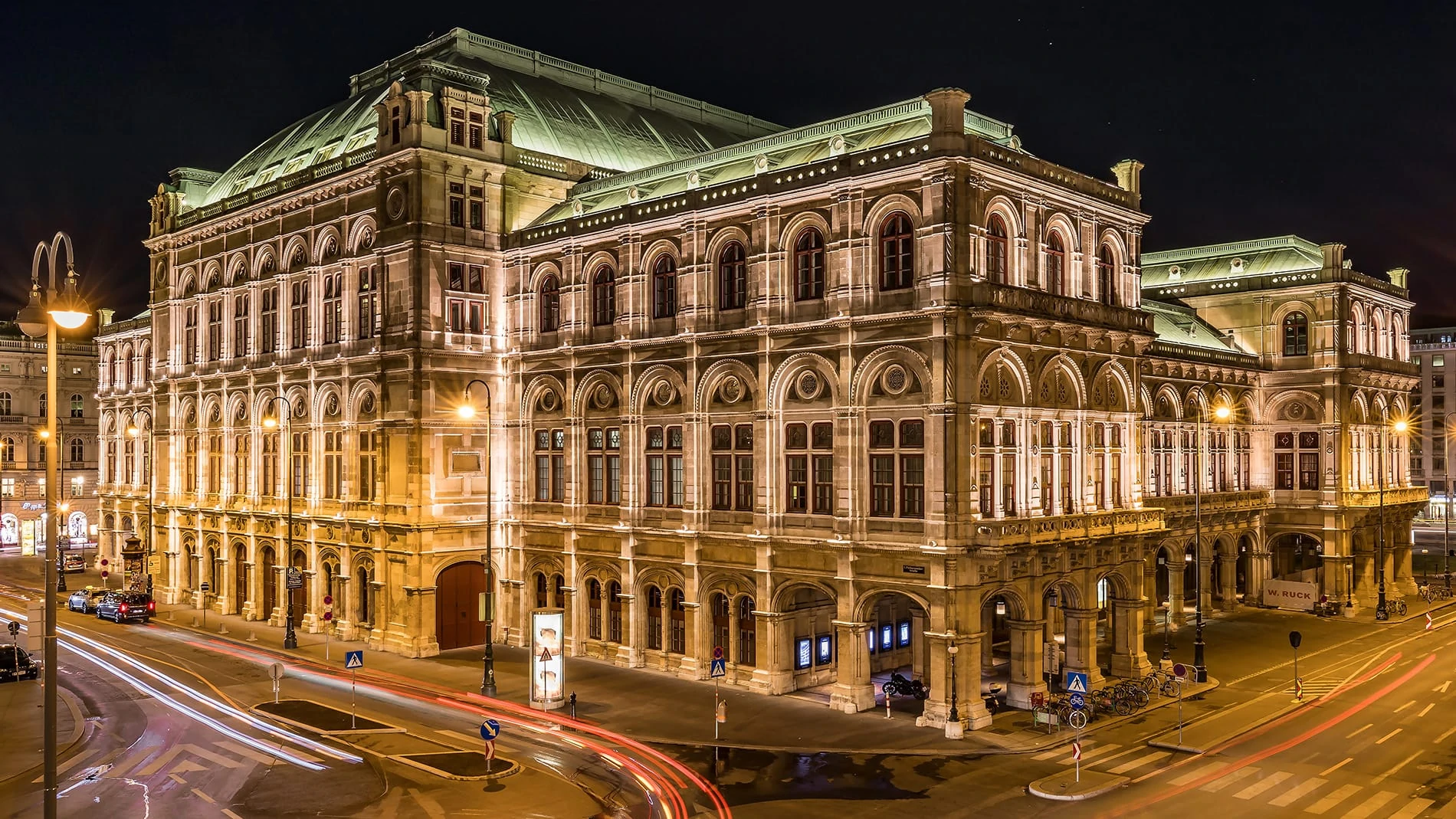 Ópera de Viena à noite
